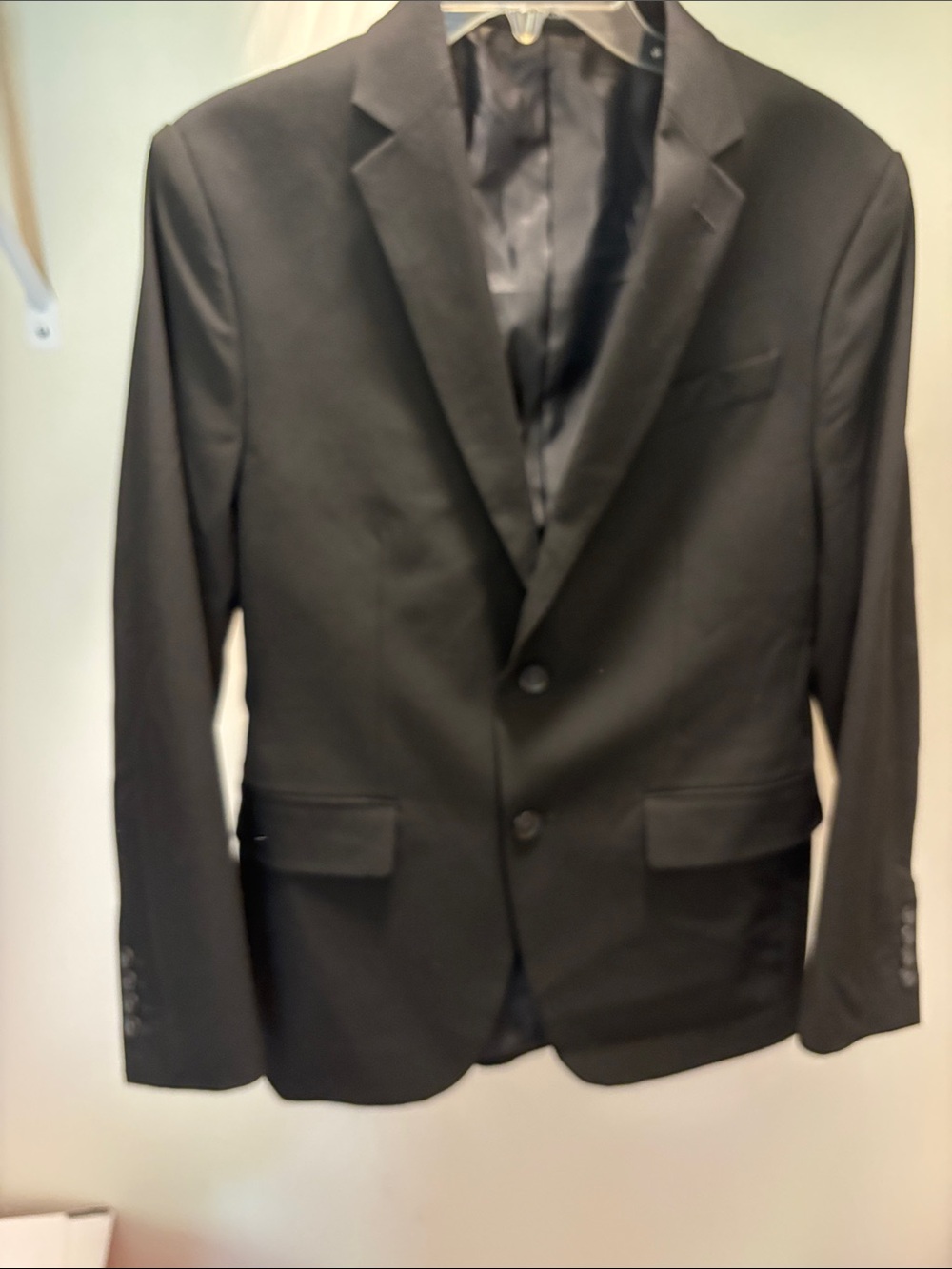 J. Ferrar slim fit Men's Black Two-Button Blazer